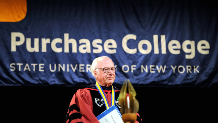 President Schwarz at a commencement ceremony