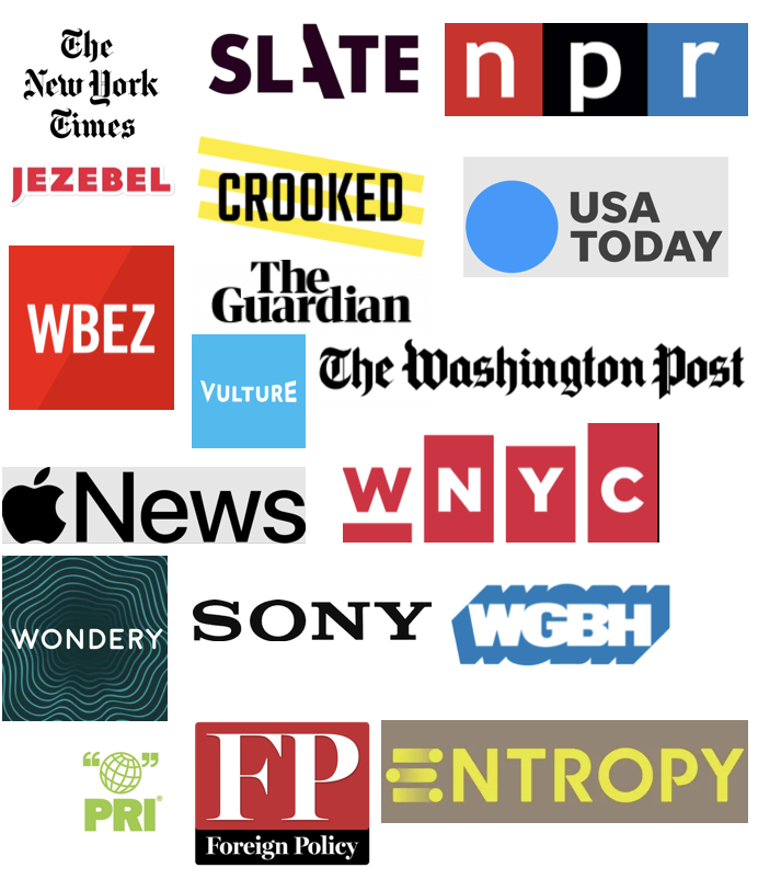 TJ Raphael Seen and Heard Logos 001 All the places work by T.J.Raphael has been seen and heard.