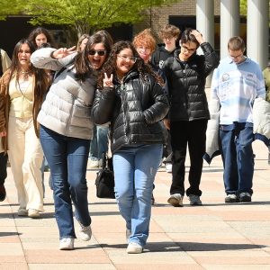 Tour visit on campus