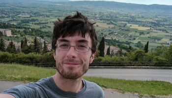 Max Paukner '17 at his favorite place on Earth, Assisi, Italy.