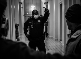 Officer Eugene Goodman steered a mob away from the Senate chambers during the deadly riot.
