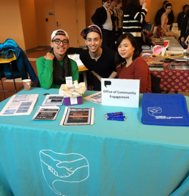 Students at a table