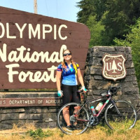 Brittny biking across the country