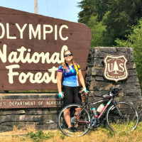 Brittny biking across the country