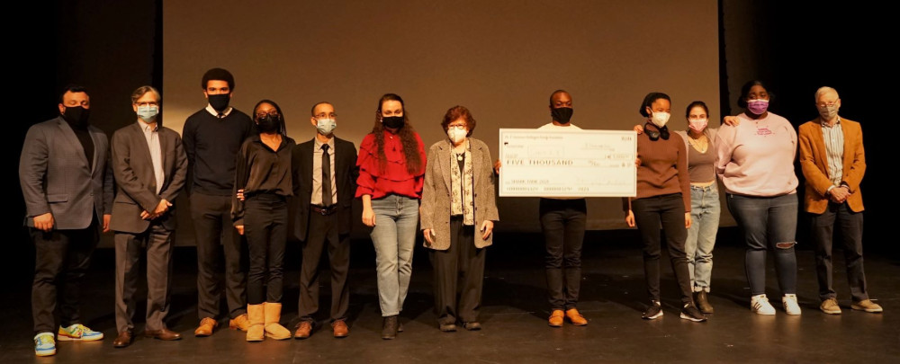    From left to right: David Settanni (Judge), Andreas Messis (Judge), Jonathan Carr, Malaya Keen, Jarol Mendoza, Yulia Chikish (Assistan...