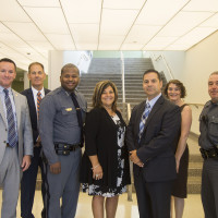 Police officers gathered from around the region to learn about best practices in sexual assault investigations. Seen here: L to R: NYSP S...