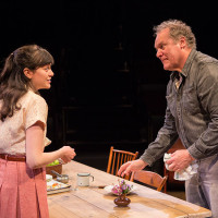 Celeste Arias as Eléna and Jay O. Sanders as Ványa in Uncle Vanya