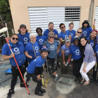 Volunteers in the SUNY Stands with Puerto Rico initiative