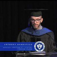 Literature professor Anthony Domestico speaks at the SUNY Chancellor's Inauguration