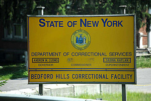 Bedford Hills Correctional Facility sign