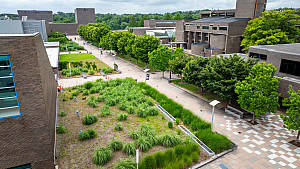 SUNY Purchase campus from above.