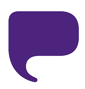 Purchase purple Bubble P thought bubble/capital P logo