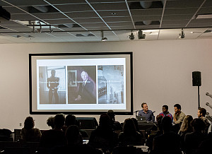 Two Purchase photography students and an alumnus of the program discussed their work at a symposium honoring the work of Gordon Parks. L ...
