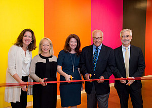 Stacy Hengsterman, Chief of Staff, SUNY; Lynn Halbfinger, Vice Chair, Board of Directors, Friends of the Neuberger Museum of Art; Tracy F...