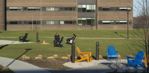 Purchase is Princeton Review Top 200 Best Value Colleges (students on the Quad in Adirondack chairs)