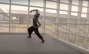 Dancer Jojo Boykins '18 featured on PBS' new  ALLARTS channel (dancing in the Dance Building lobby)