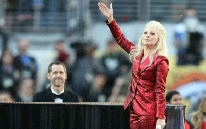 Alex Smith '12 accompanied Lady Gaga at the Superbowl