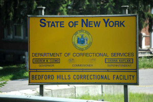 Bedford Hills Correctional Facility sign