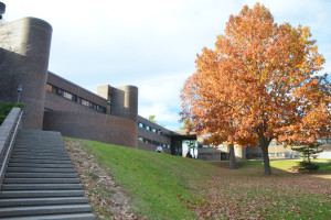 Central Residence Hall view from the Quad