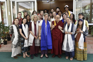 Students studying abroad in India granted an audience with the Dalai Lama