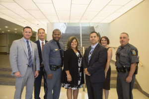 Police officers gathered from around the region to learn about best practices in sexual assault investigations. Seen here: L to R: NYSP S...