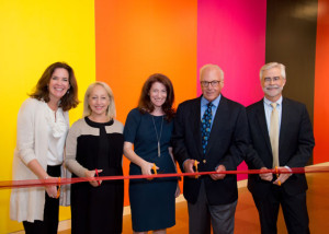 Stacy Hengsterman, Chief of Staff, SUNY; Lynn Halbfinger, Vice Chair, Board of Directors, Friends of the Neuberger Museum of Art; Tracy F...