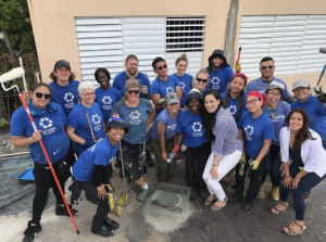 Volunteers in the SUNY Stands with Puerto Rico initiative