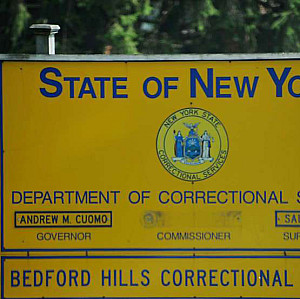 Bedford Hills Correctional Facility sign
