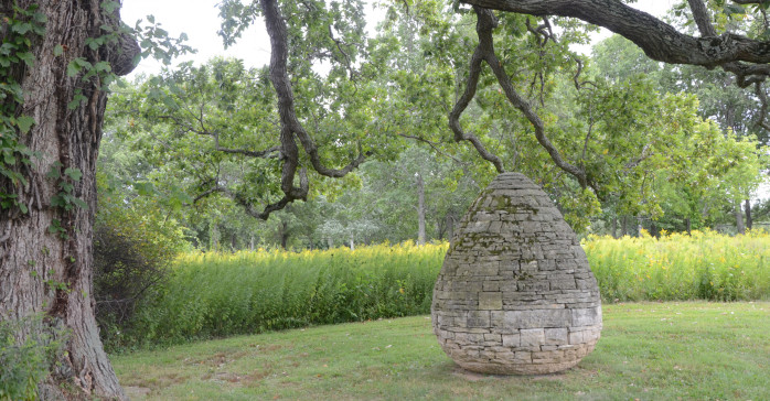 Andy Goldsworthy, East Coast Cairn, 2001, limestone, collection Neuberger Museum of Art