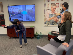 Patch - Purchase College Student Government President uses VR technology to tour Broadview at Purchase