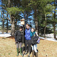 Jennifer Rosborough, Gabrielle Mendez and Professor Allyson Jackson.