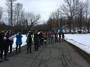 Purchase ENV students count birds as part of an international project to track bird populations  February 19, 2018