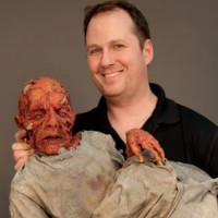 Mark Viniello '92 and a monster of his creation