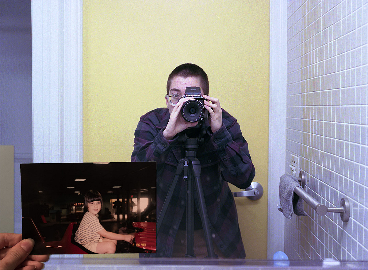 Blake Soule, Self-portrait Collage, Film and digital photography, digital collage, 2021