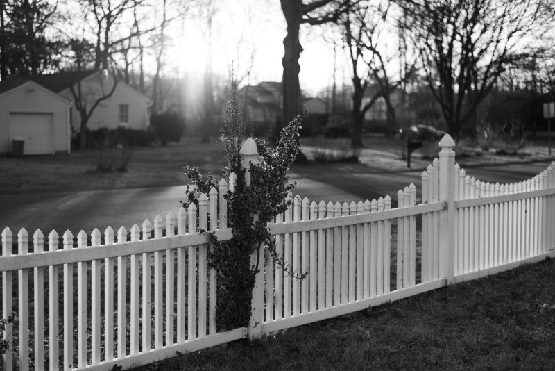 C.J. Nolan, White Fence, 2020, Digital Photograph, 24 x 16 ©C.J. Nolan