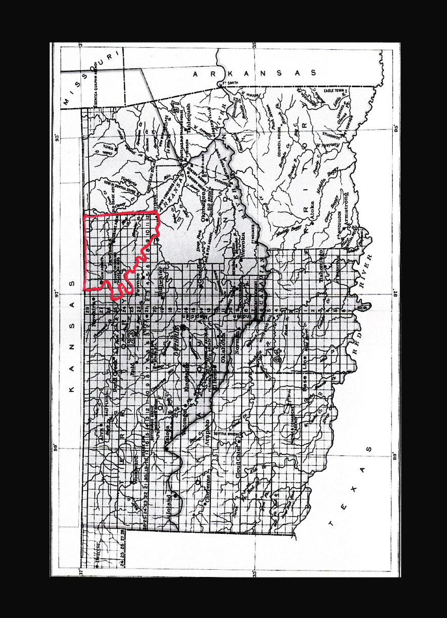 Saida Blair, Map of Osage, Photography, 8.5? x 11?, 2021