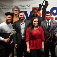 Purchase jazz students at WBGO in Newark