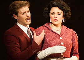 Two opera singers from the 2018 Purchase Opera production of Don Giovanni