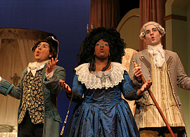 Three singers of the Purchase Opera Company