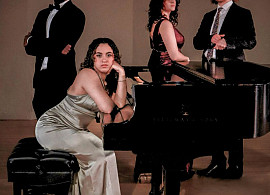 Singers Nadia Alalou, Damian Headley, Kiera Masci, and Aidan White