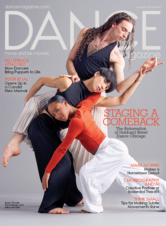 Dance Magazine cover with Shoti Miyoshi '22 (Kristie Kahns)