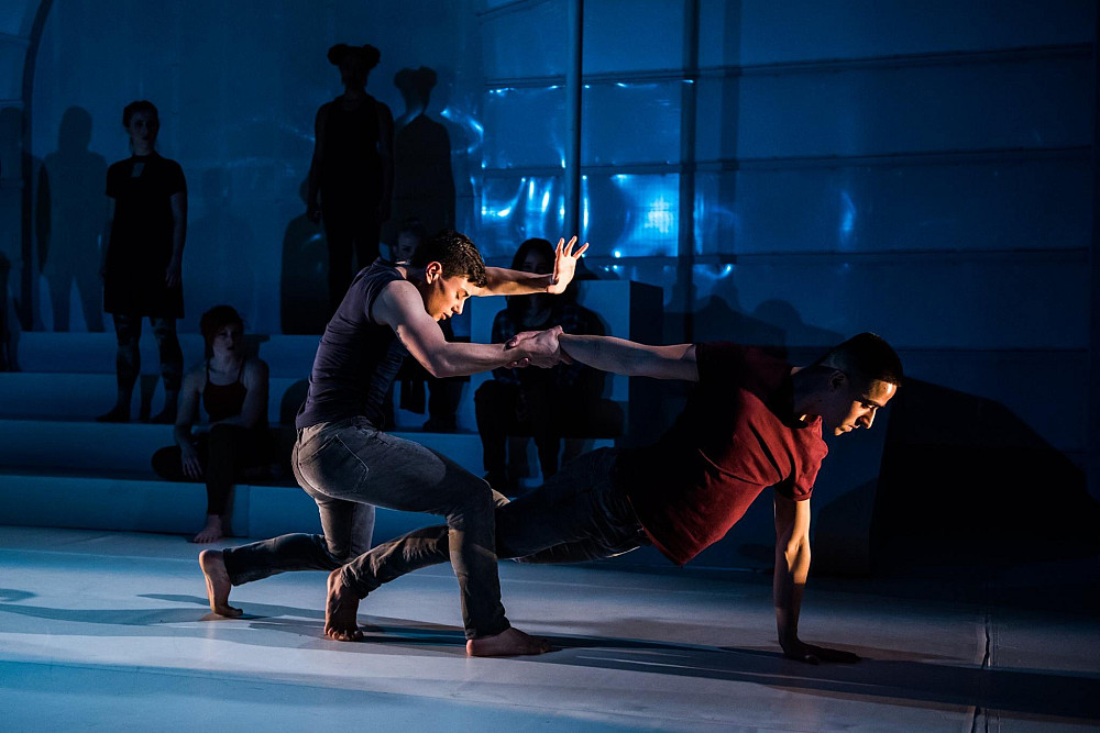 Paul Giarratano '16 (with Fausto Rivera Contreras), Spectrum Dance's SHOT (Photo: Nate Watters)
