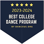 Banner tag with 2023-2024 Best College Dance Program