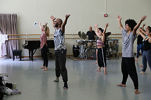 Cain Coleman '09-'11, '15 of Coleman Collective works with students