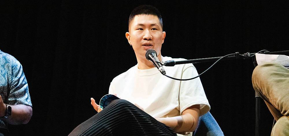 The Durst Distinguised Lecture Sereis featured author Jiaming Tang '18.