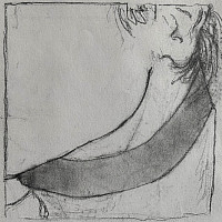 A pencil sketch of a body.
