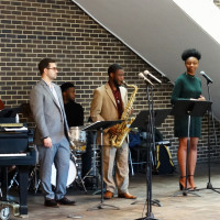 Jazz performers at Kevin Young Poetry in Sound Event, April 10, 2019