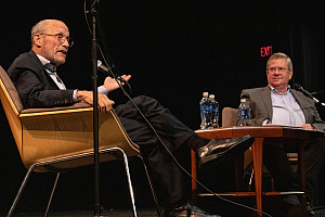 Veteran journalist Adam Nagourney '77 (Economics) returned to Purchase for the Durst Lecture Series, moderated by Ross Daly, Associate Pr...