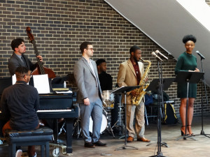 Jazz performers at Kevin Young Poetry in Sound Event, April 10, 2019