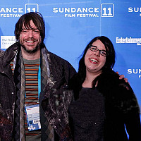 Director Jonathan Caouette and Jessica Brunetto at the  2011 Sundance Film Festival. (Photo by Na...